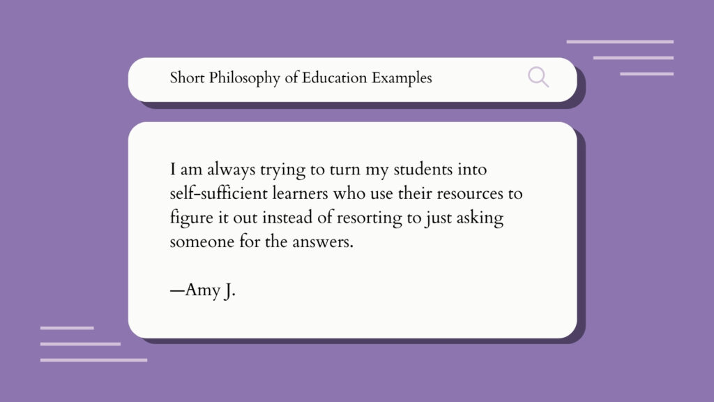 Short Philosophy of Education Examples Feature