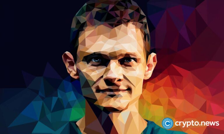 crypto news Vitalik Buterin front side portrait Ethereum background day light low poly style v5.1