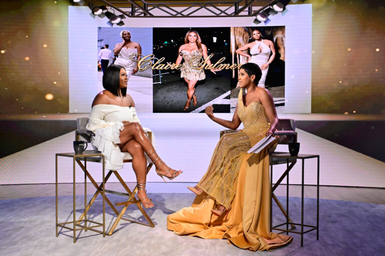 claire sulmers Claires Life Catch me on Tamron Hall Today Wearing The Bomb Fashion Show Designer Envysaje Atelier. 174365 0109