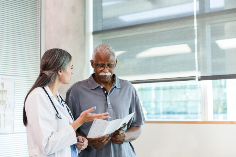 doctor and patient talking