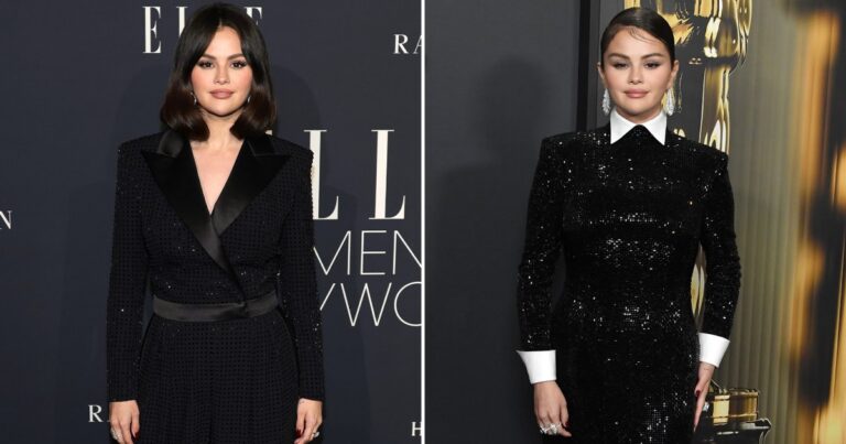 Selena Gomez Wears Two Glitzy Blazer Outfits in 1 Week Feature