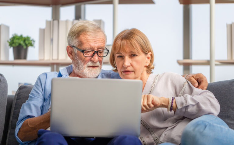 older couple laptop serious gettyimages 1375610013