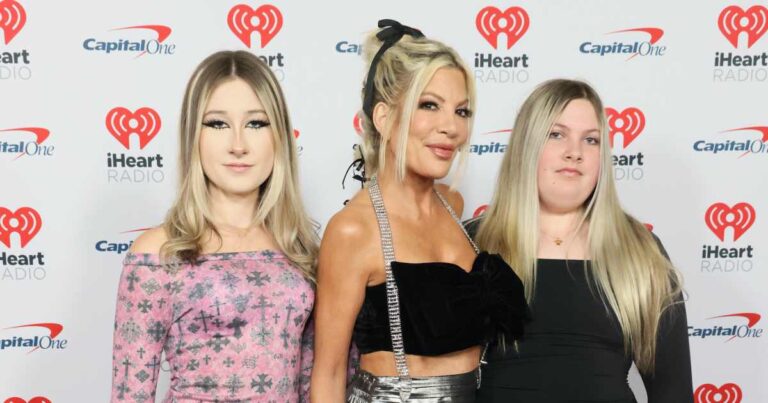 GettyImages 2188643645 Tori Spelling Brings Daughters to Jingle Ball LA