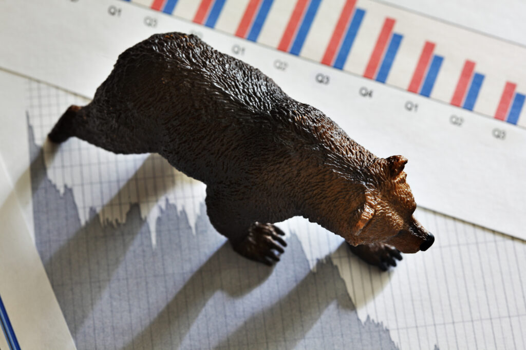 bear market stock chart quarter report financial metrics invest getty