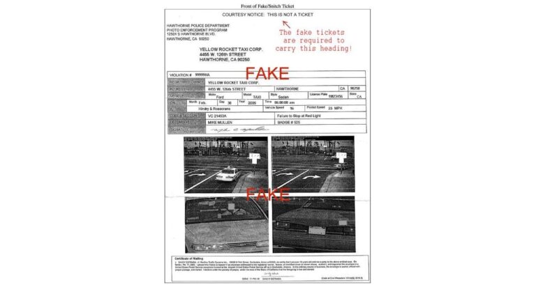 1 is your camera ticket a fake heres how to tell