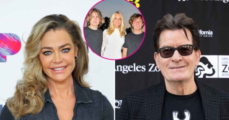 Denise Richards Makes Rare Comment About Charlie and Brooke Twin Sons 1