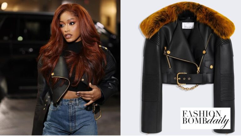 Keke Palmer in Schiaparelli Biker Jacket