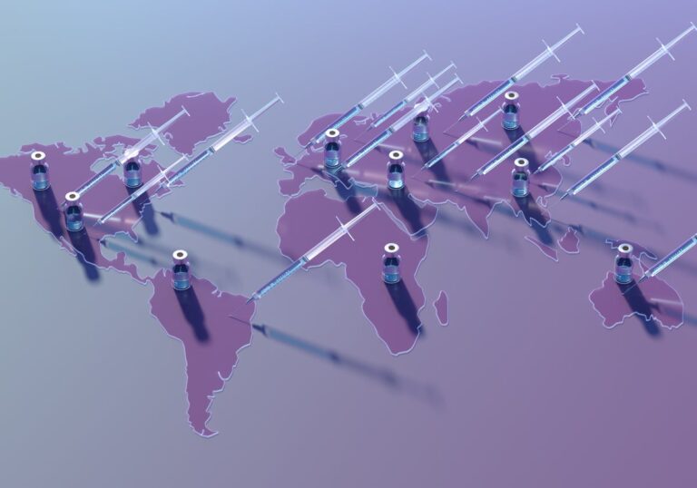 vaccine world map