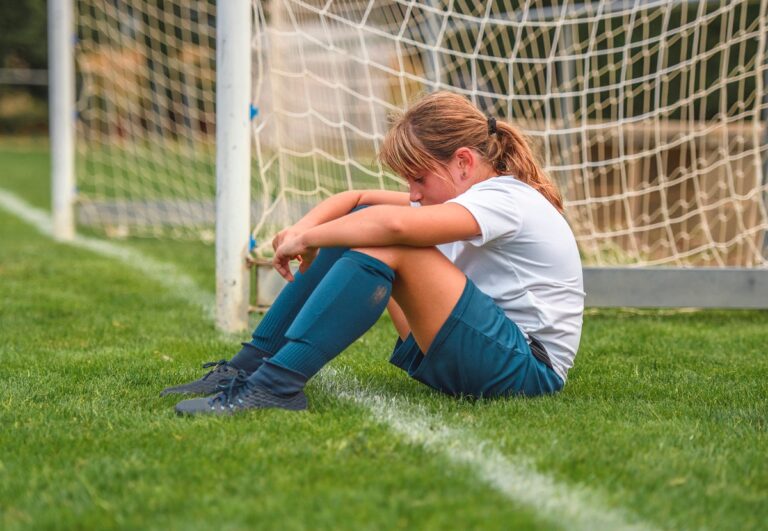 young female soccer player