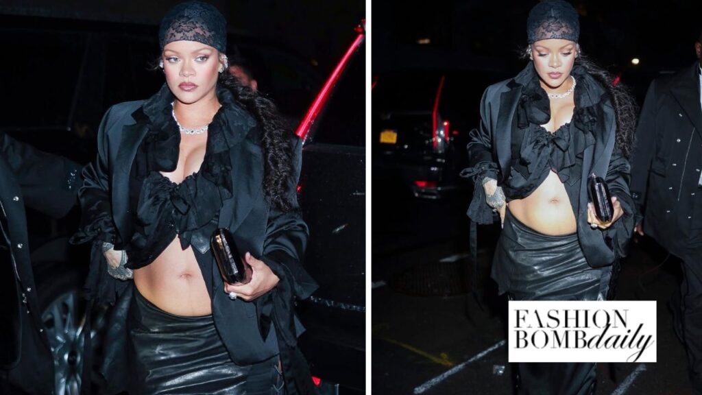 Rihanna Wore a Black Ann Demeulemeester Look to the MET Gala After Party