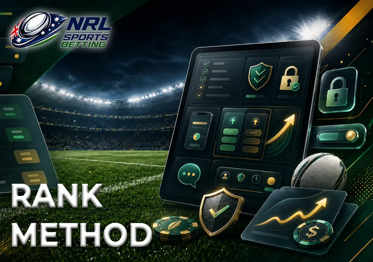 Ranking method with checklist, licence review, payout checks and match analysis details